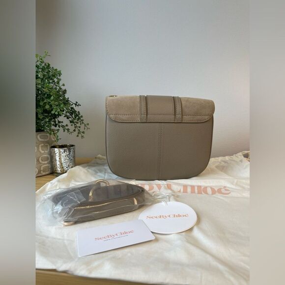 See by Chloe Hana shoulder bag in grained and suede cowhide - Picture 7 of 11